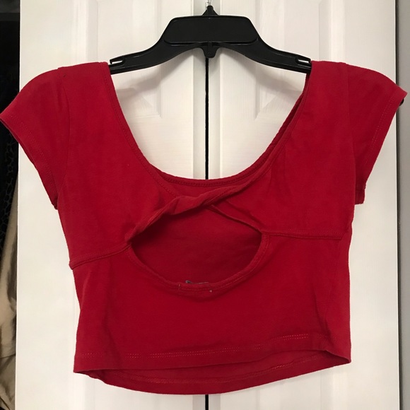 Red Crop Top - Picture 3 of 4
